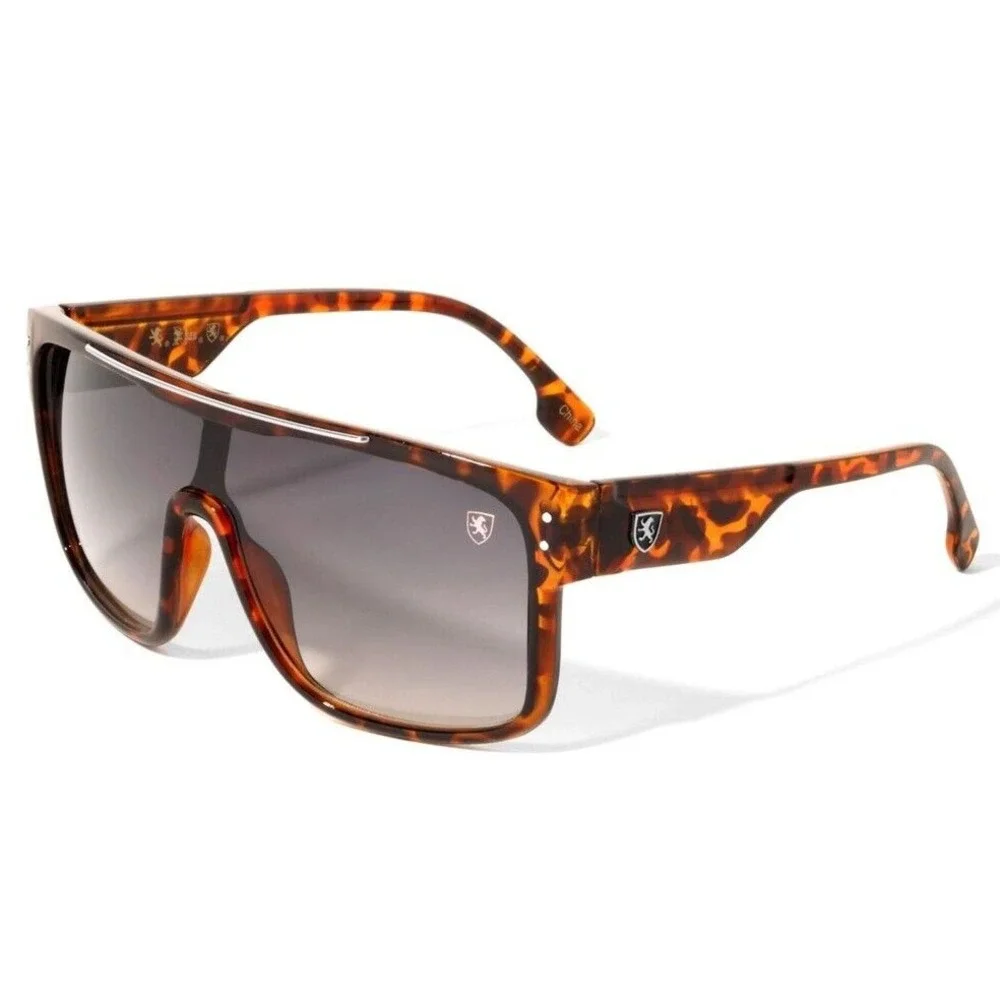 Shield Men Sunglasses Tortoise Frame Designer Fashion Sport UV400 Driving Lentes